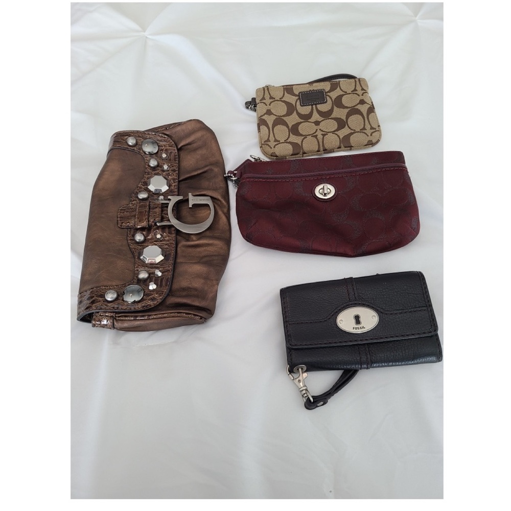 Wristlet wallets $15 each - Coach and Guess
